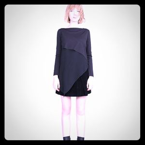 Zara asymmetric black top